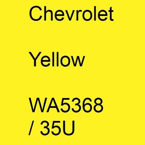Chevrolet, Yellow, WA5368 / 35U.